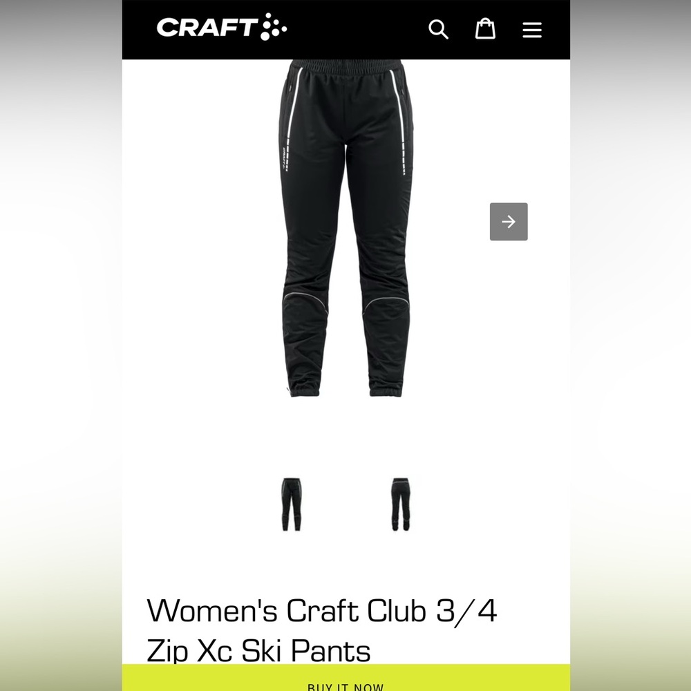 CRAFT Women's High Function Multi Sport Pants, Cycling, Running, Skiing, XS